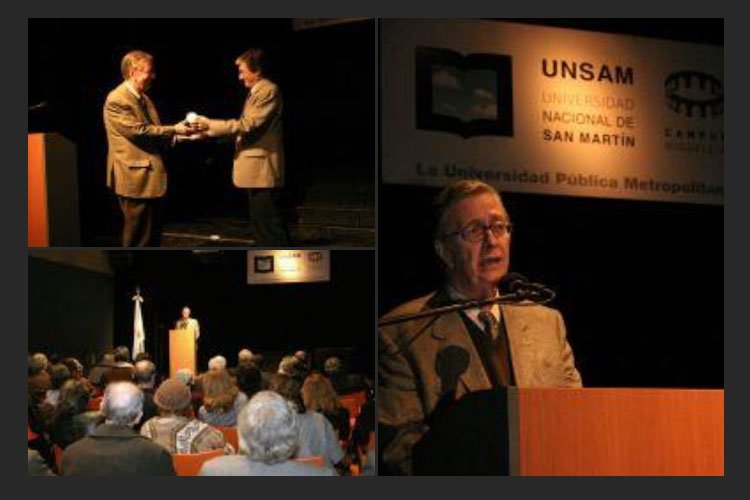 Entrega del titulo de Doctor Honoris Causa al Dr. José R. Galvele